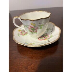 Salisbury Rosalia Teacup & Saucer Set Vintage Bone China made in England
